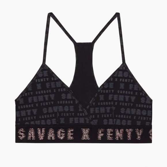 NWT Savage X Fenty Logo Bralette Small - Picture 6 of 8